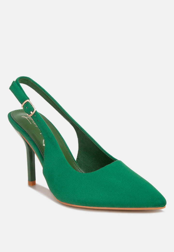 marlene pointy toe slingback sandals#color_green-suede