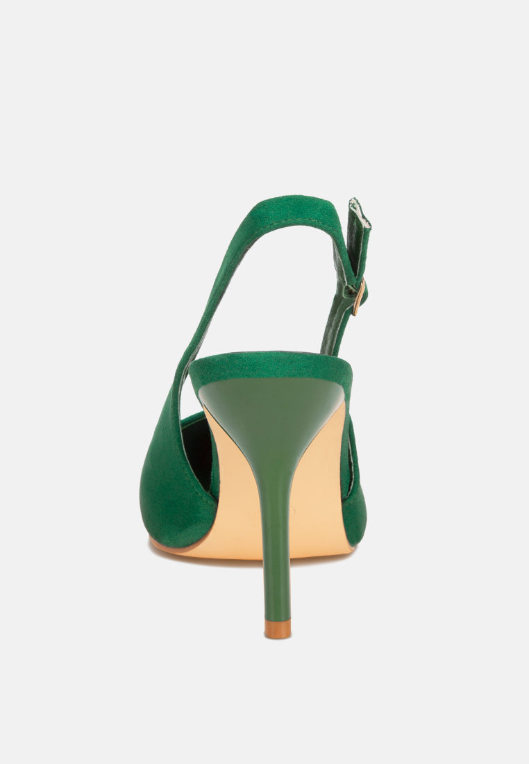 marlene pointy toe slingback sandals#color_green-suede
