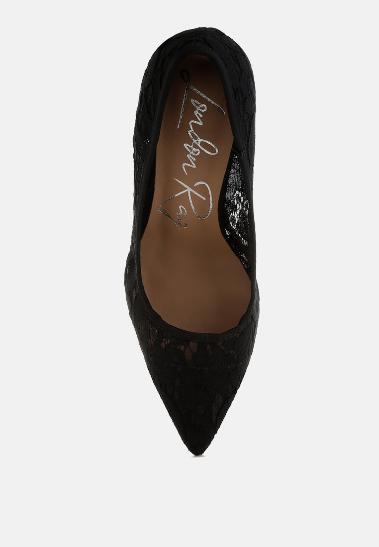 stiletto heel lace pumps by ruw#color_black