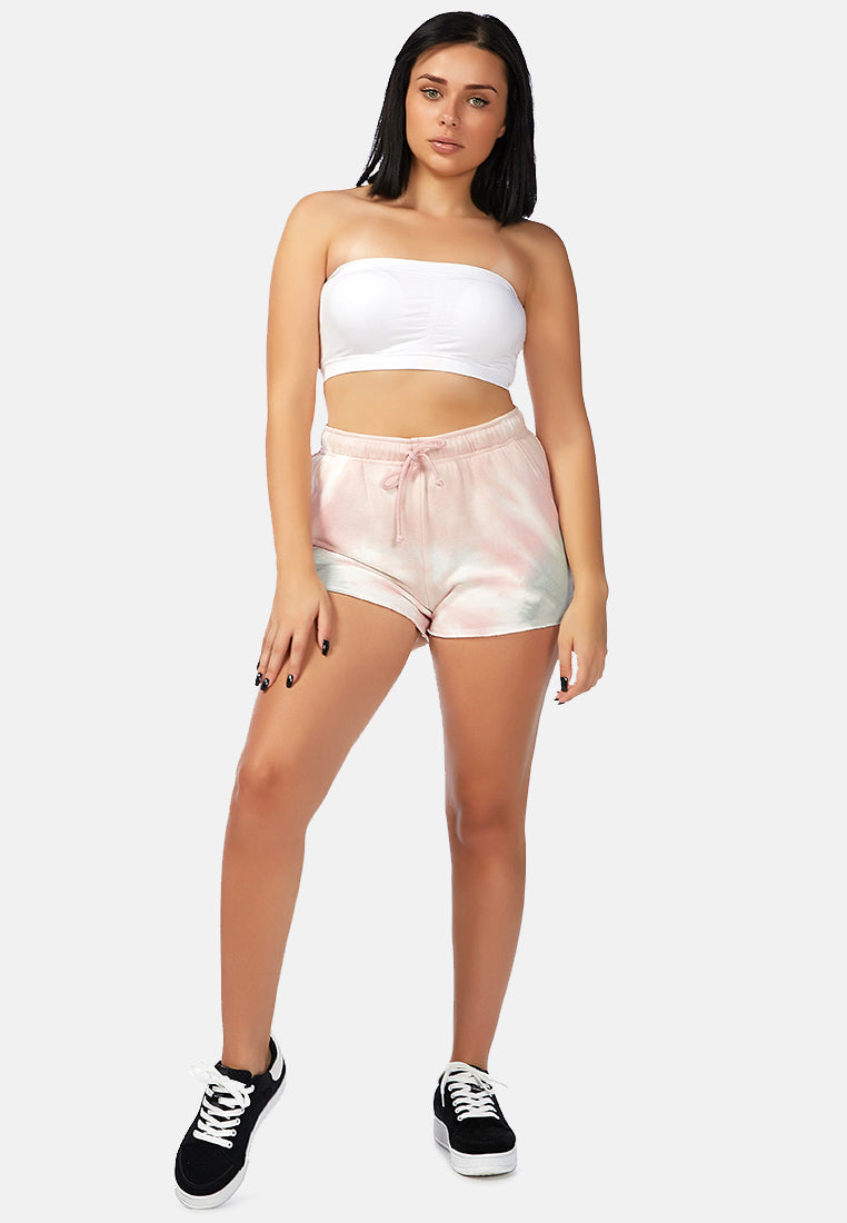 tie-dye shorts#color_pink