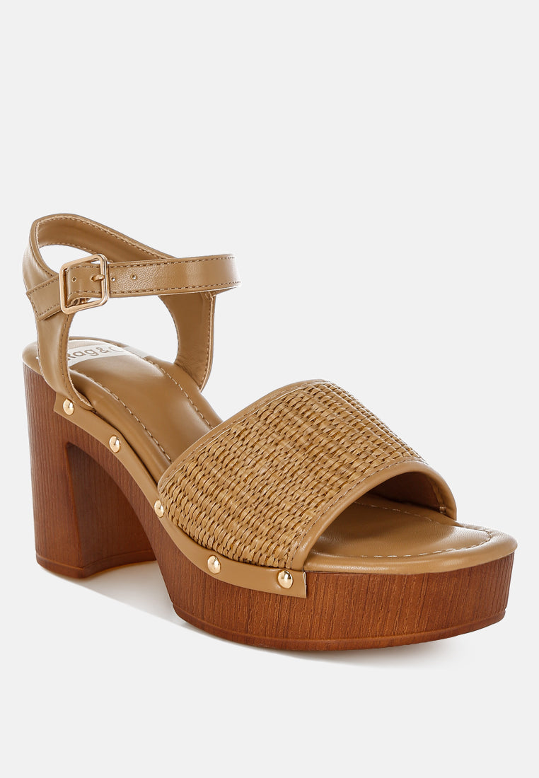 raffia chunky sandals by ruw#color_natural