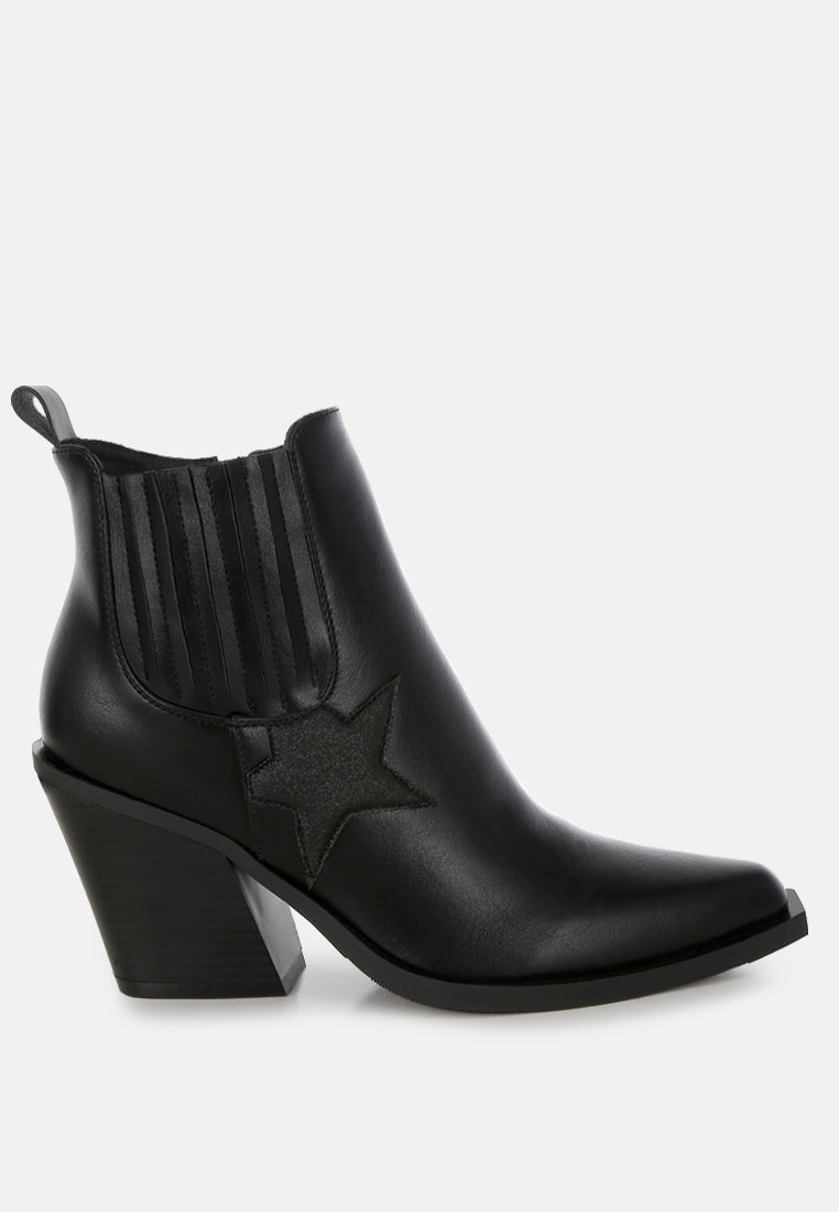glitter star detail chelsea boots by ruw#color_black