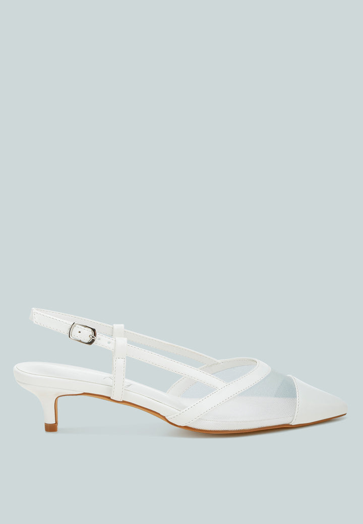 mesh slingback sandals by ruw#color_white