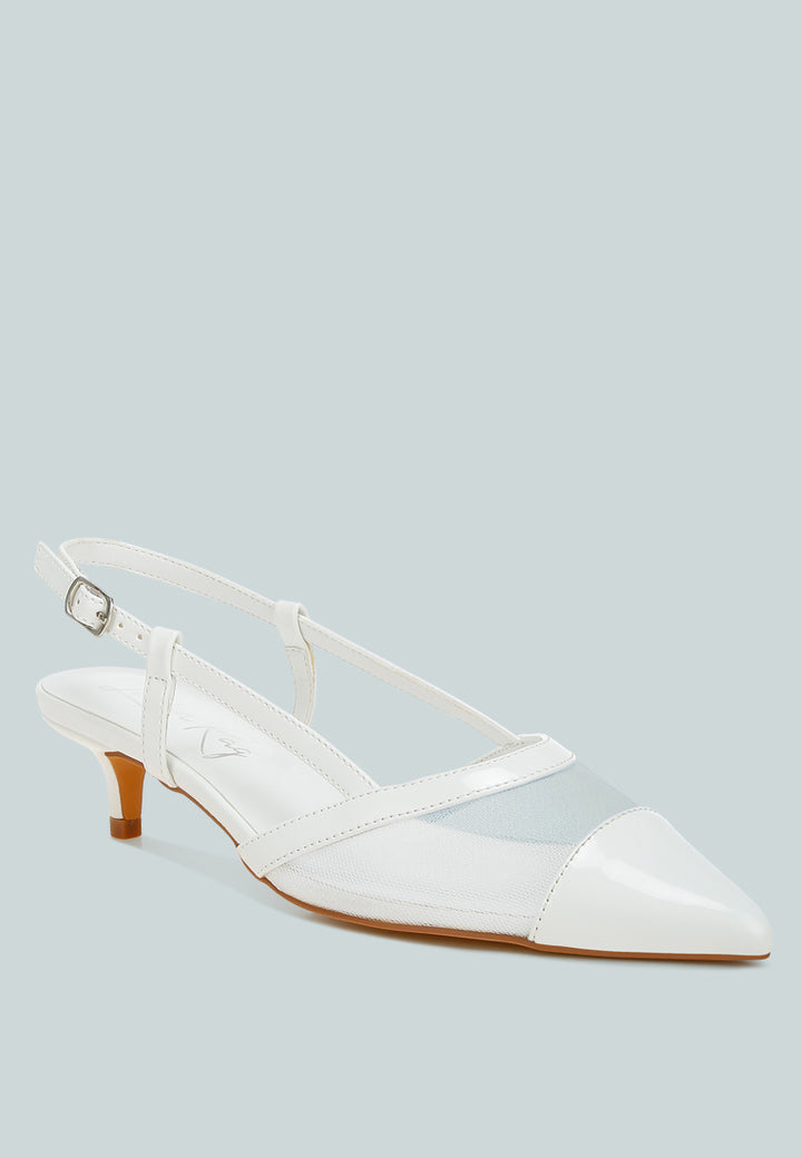 mesh slingback sandals by ruw#color_white