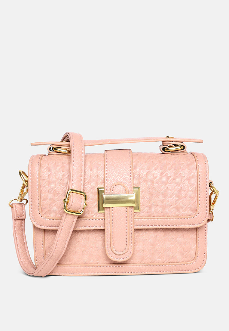 metal buckle flap bag by ruw#color_pinkish-greyy 