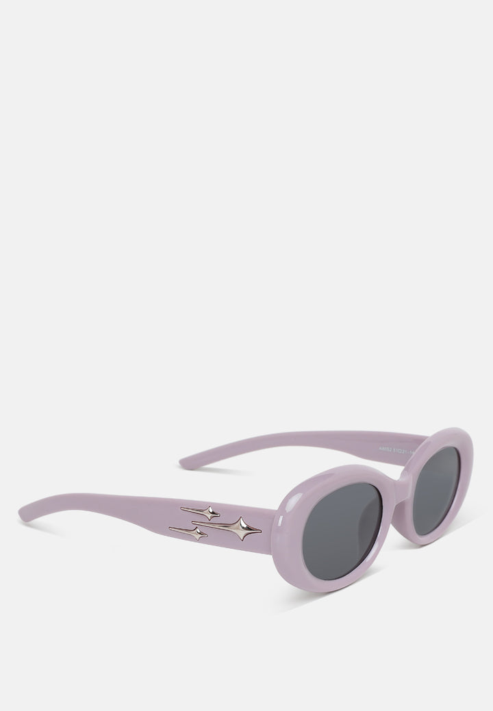 metallic stars oval sunglasses by ruw#color_purple