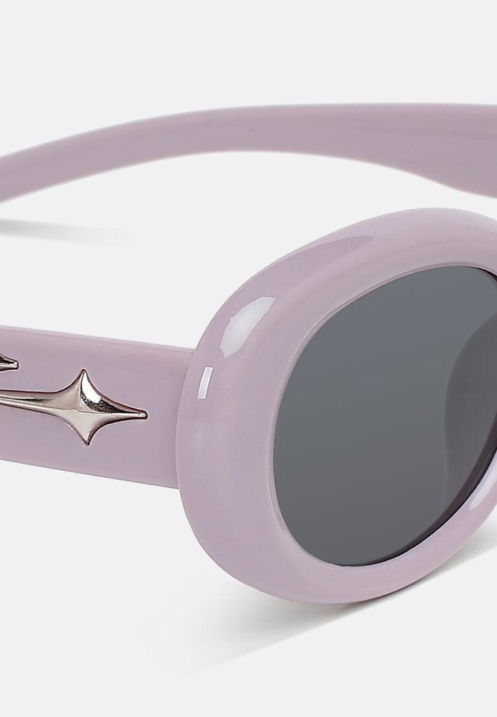 metallic stars oval sunglasses by ruw#color_purple