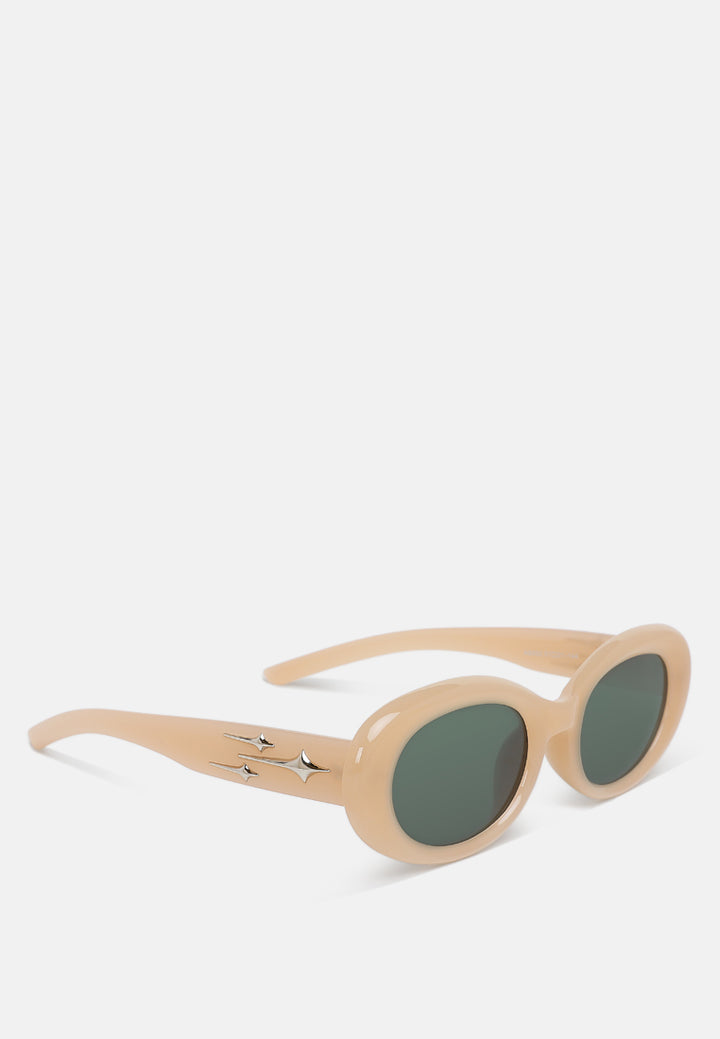 metallic stars oval sunglasses by ruw#color_skin