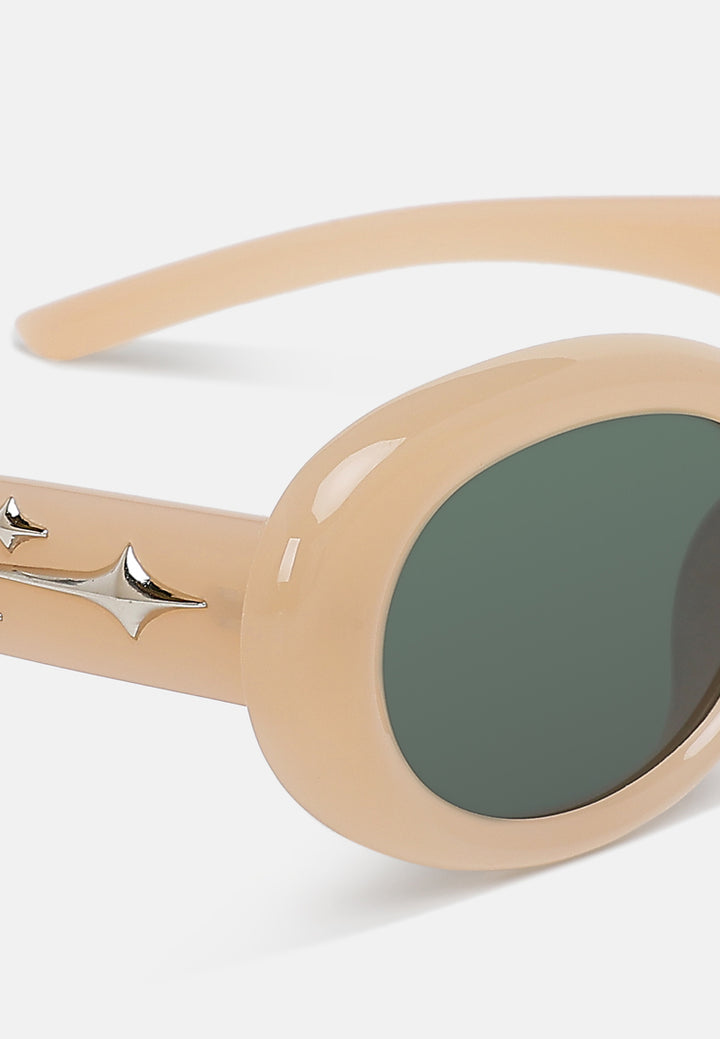 metallic stars oval sunglasses by ruw#color_skin