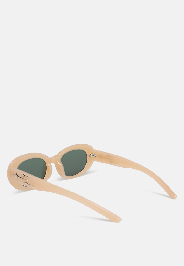 metallic stars oval sunglasses by ruw#color_skin