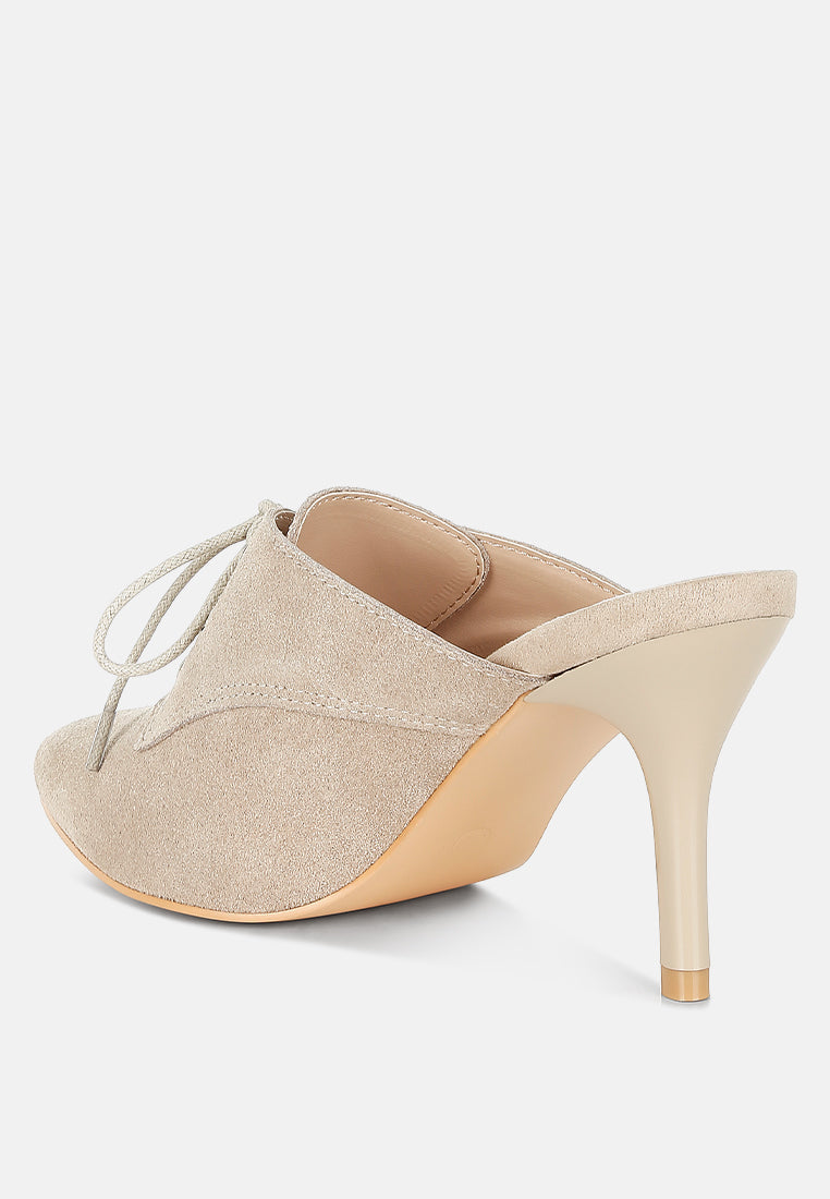 suede stiletto mules by ruw#color_beige