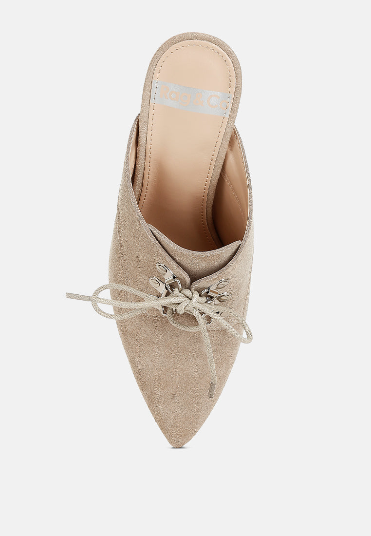 suede stiletto mules by ruw#color_beige