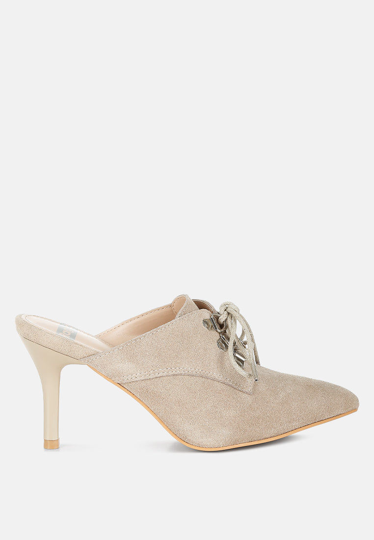 suede stiletto mules by ruw#color_beige