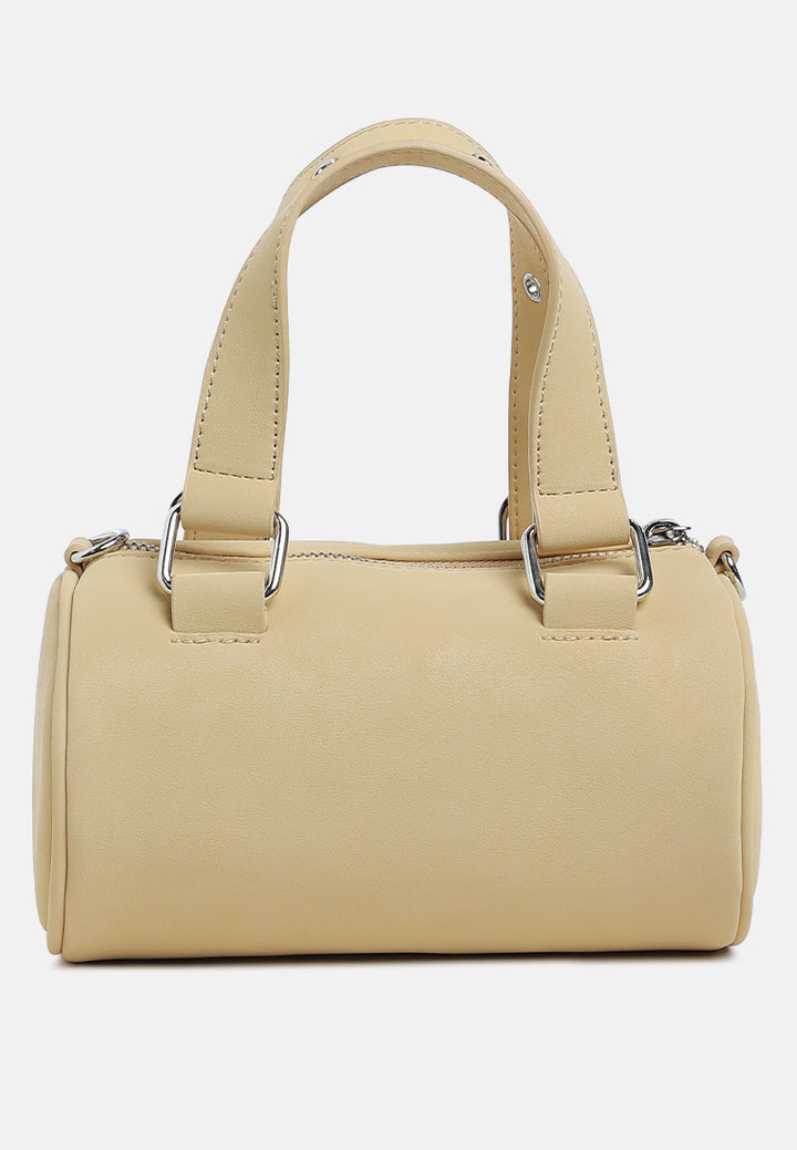 mini cylinder hand bag by ruw#color_nude