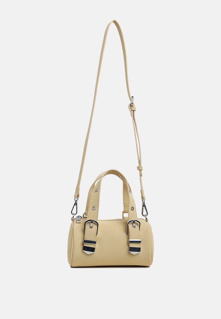 mini cylinder hand bag by ruw#color_nude