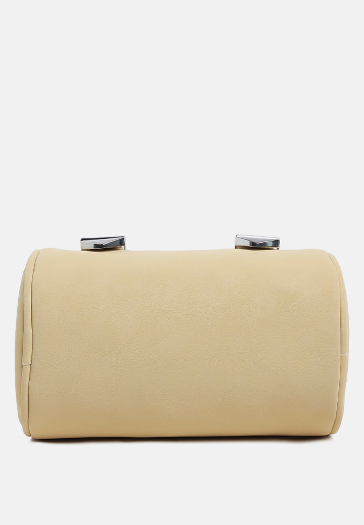 mini cylinder hand bag by ruw#color_nude