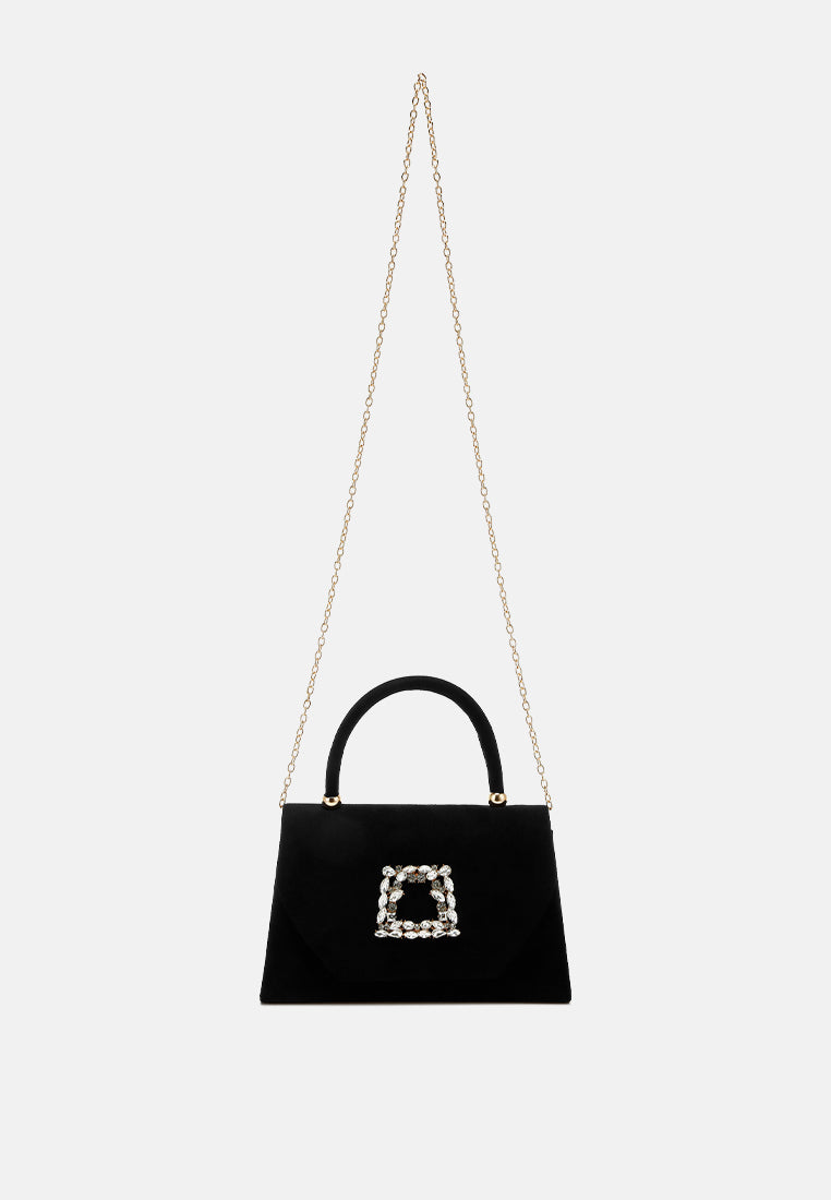 mini top handle brooch bag by ruw#color_black