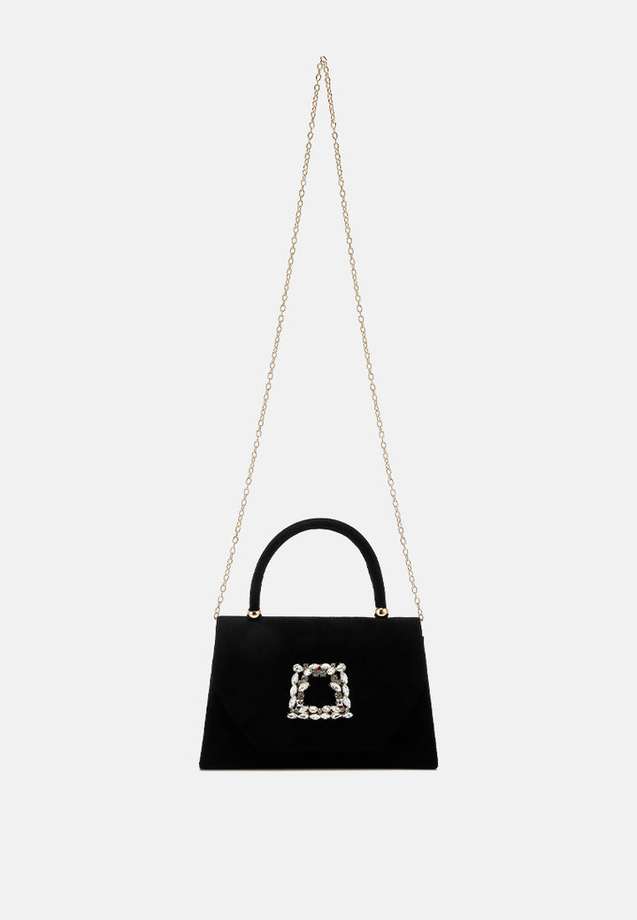 mini top handle brooch bag by ruw#color_black