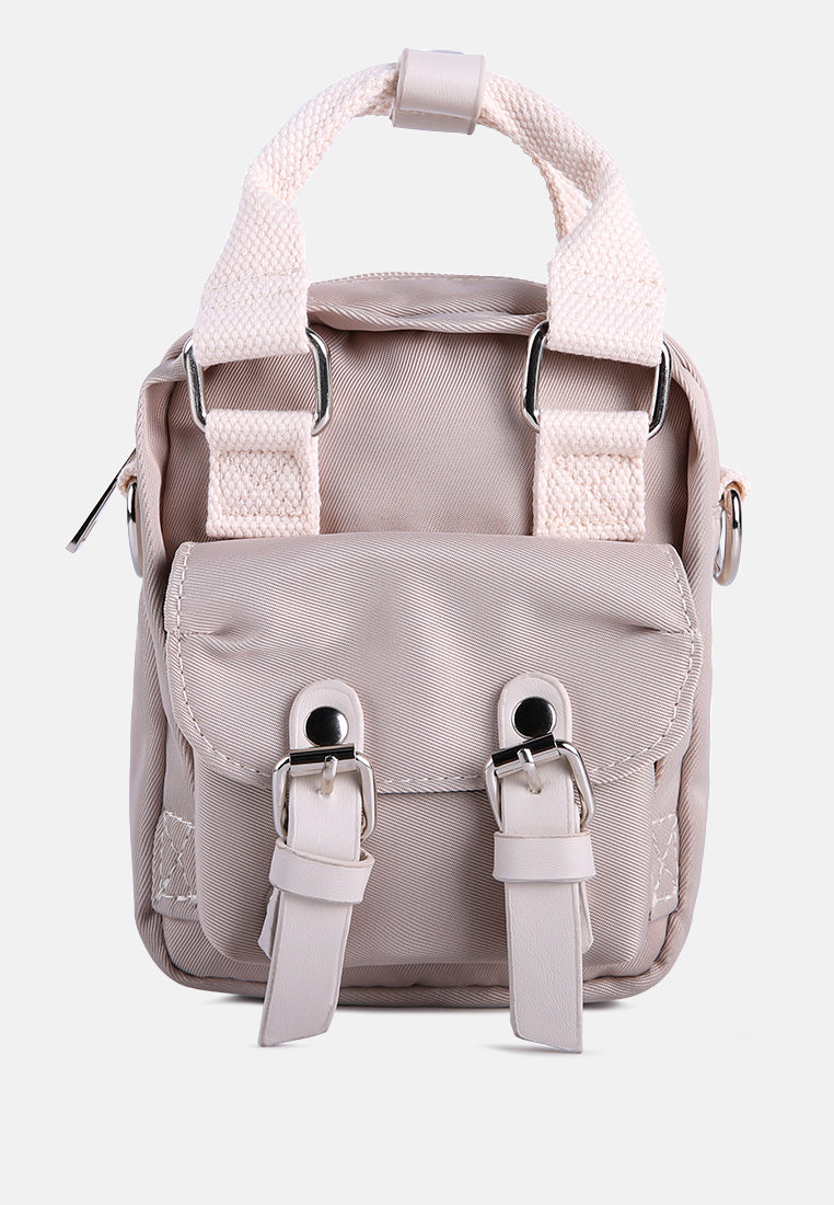 miniature backpack sling bag#color_stone