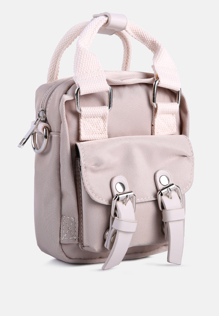 miniature backpack sling bag#color_stone