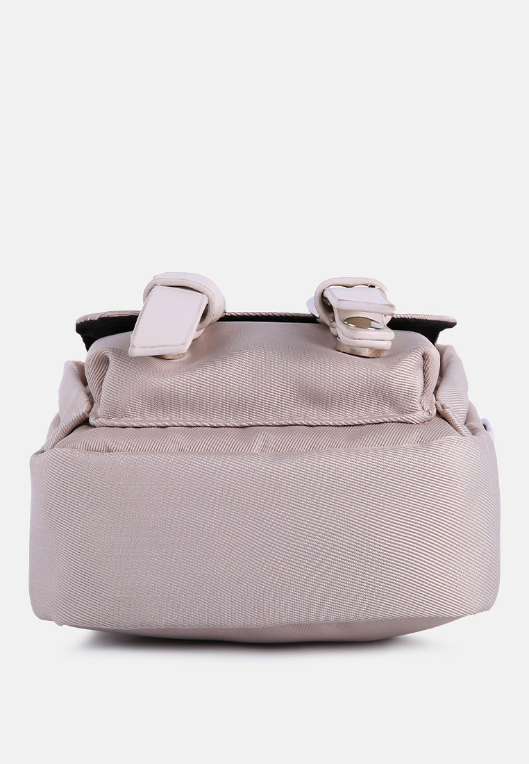 miniature backpack sling bag#color_stone