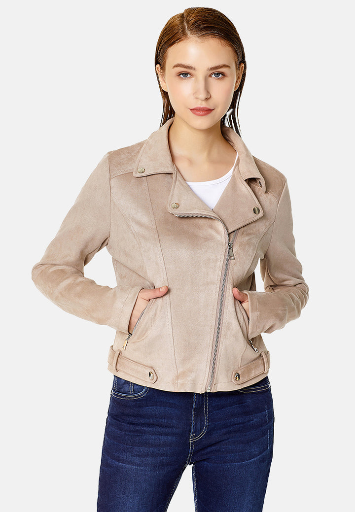suede biker jacket#color_beige