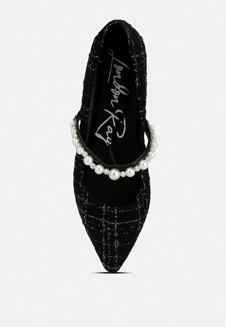 tweed mary jane flat by ruw#color_black