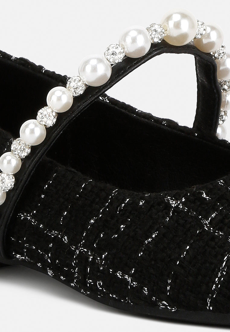 tweed mary jane flat by ruw#color_black