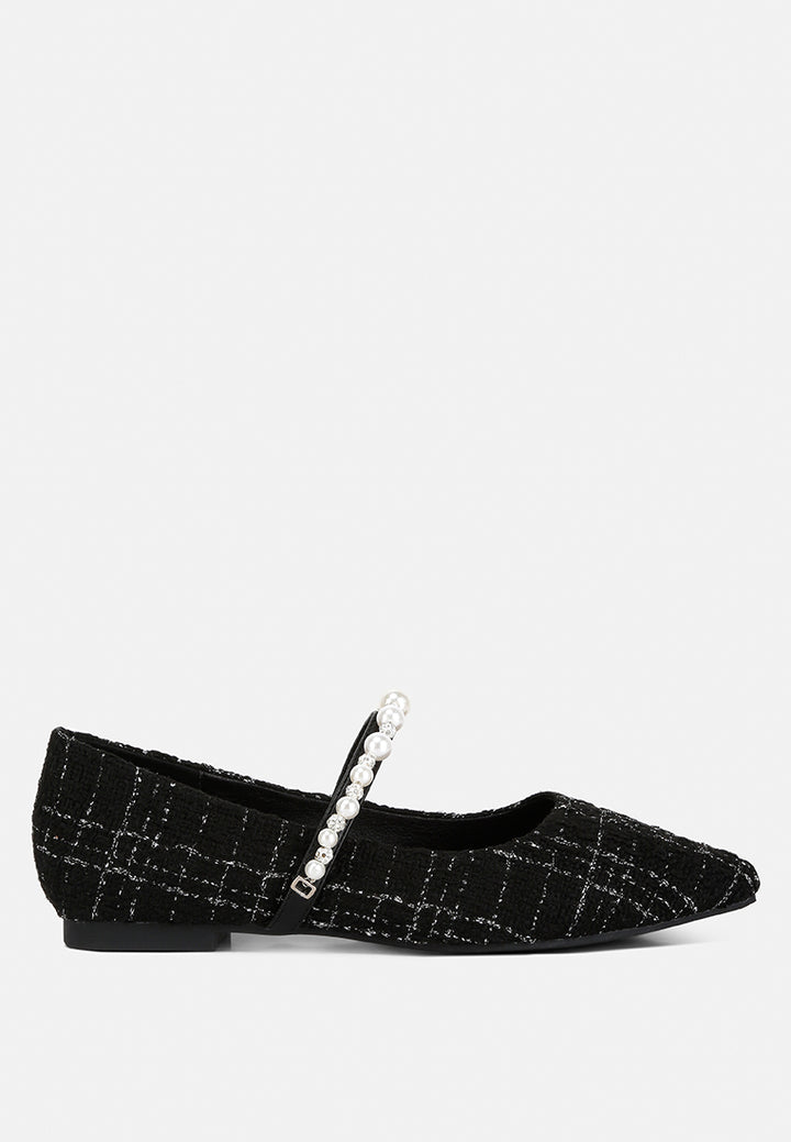 tweed mary jane flat by ruw#color_white