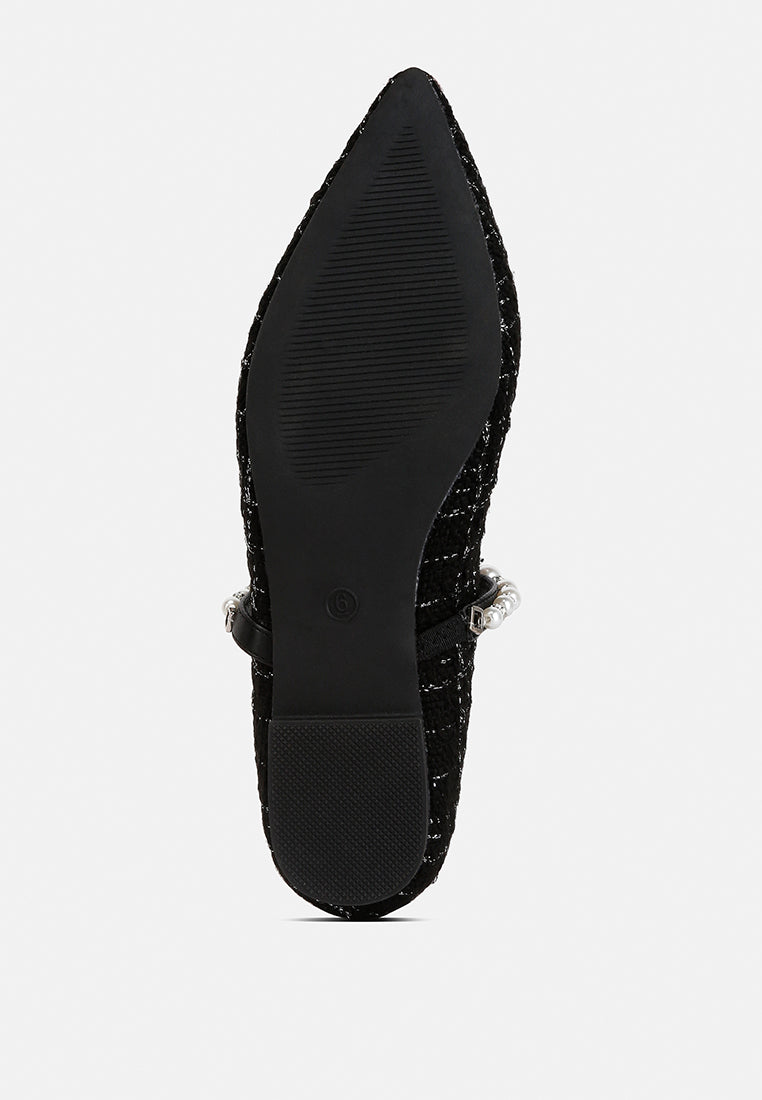 tweed mary jane flat by ruw#color_black