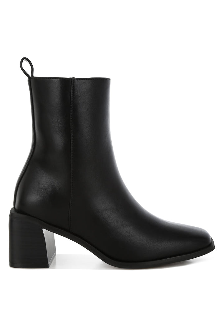 square toe faux leather boots by ruw#color_black