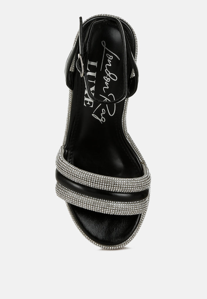 rhinestone studded wedge sandals by ruw#color_black