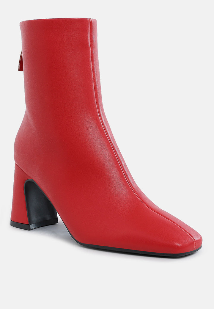 faux leather square toe ankle boots by ruw#color_red