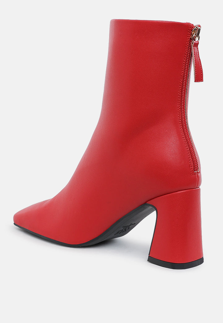 faux leather square toe ankle boots by ruw#color_red