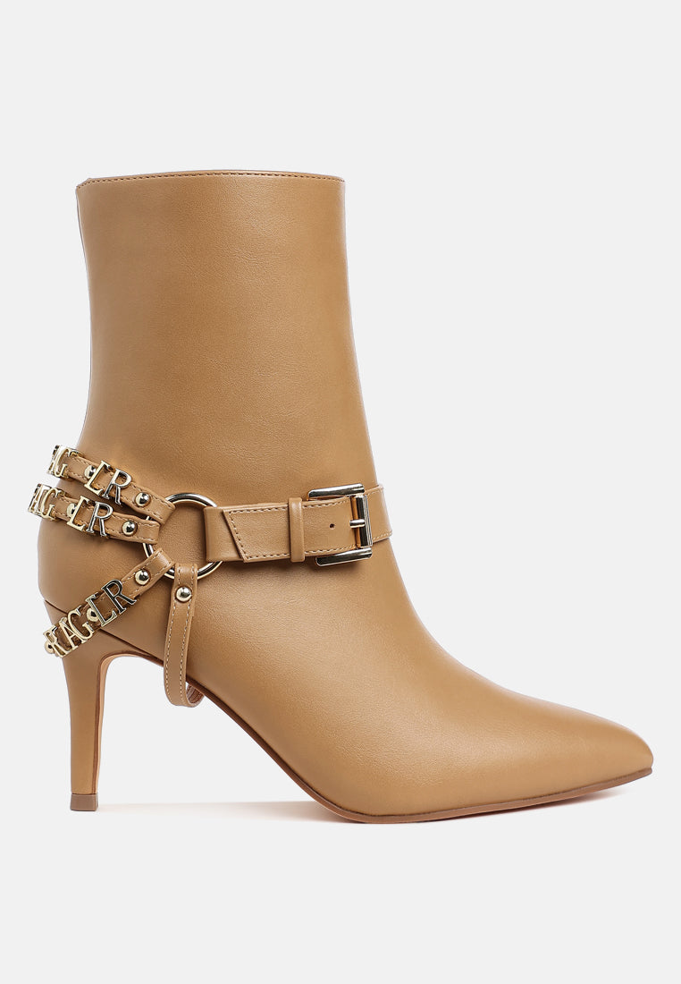 harness detail stiletto boots by ruw#color_beige