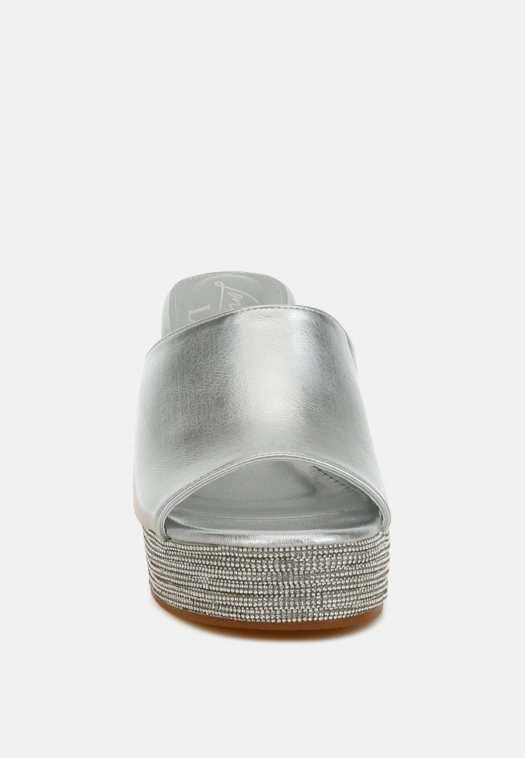 wedge heel peep toe sandals by ruw#color_silver