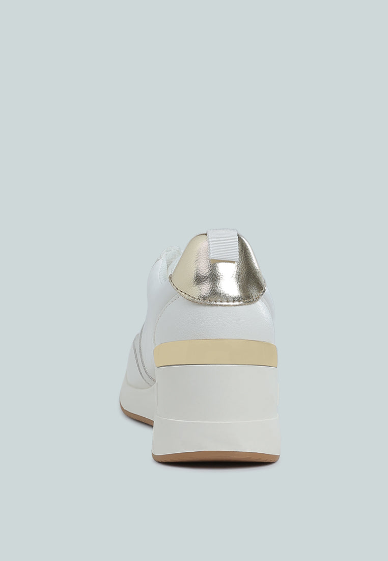 chunky wedge heel sneaker by ruw
#color_white