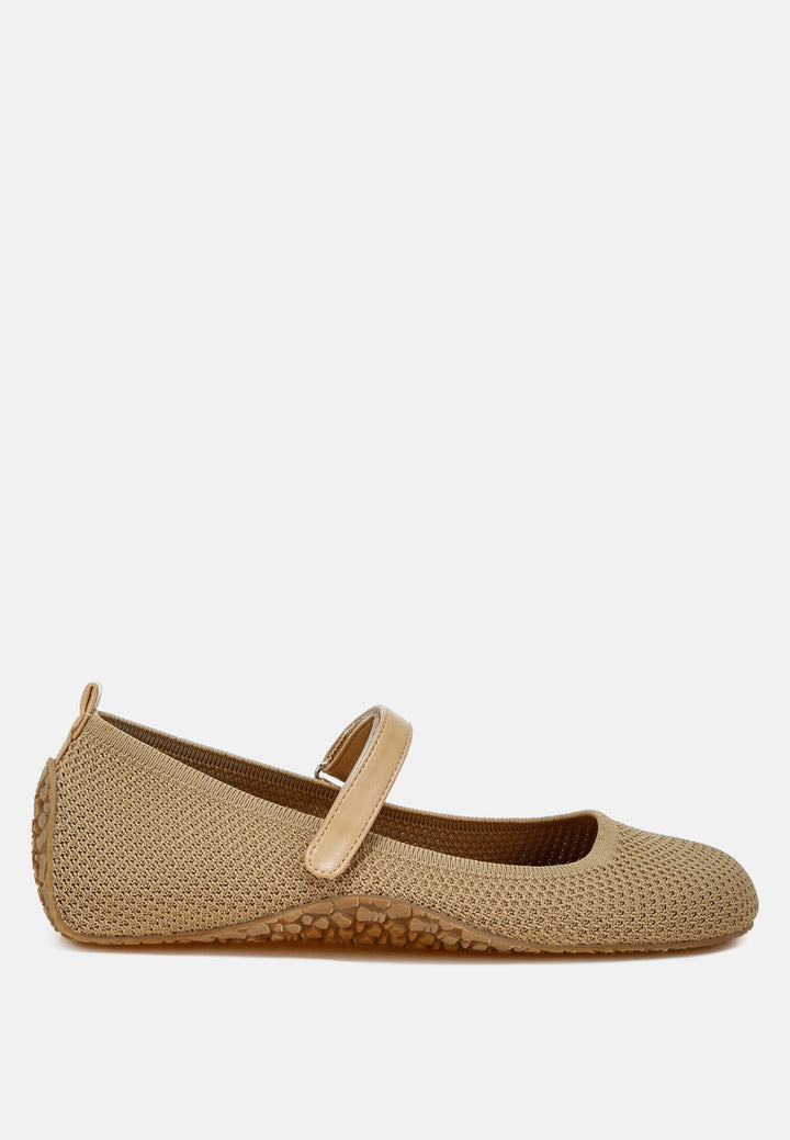 velcro strap mary jane sandals by ruw#color_beige