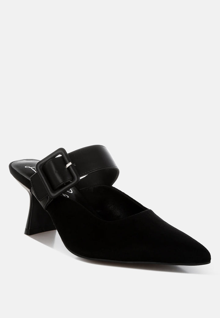 onagra microfiber pointy slip-on mules#color_black