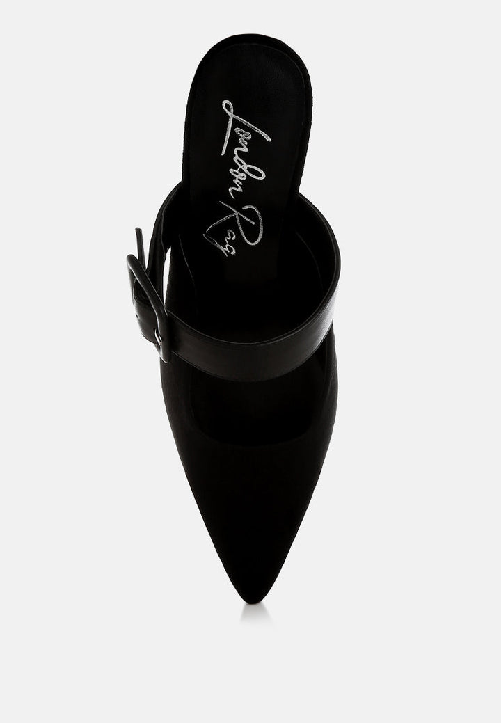 onagra microfiber pointy slip-on mules#color_black