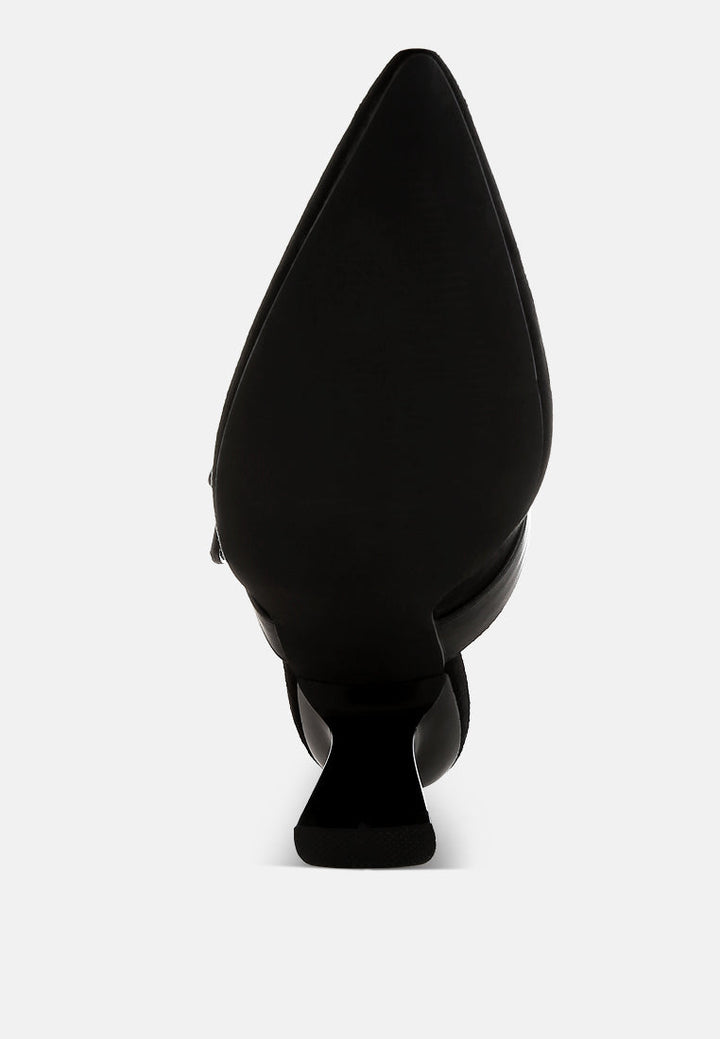 onagra microfiber pointy slip-on mules#color_black