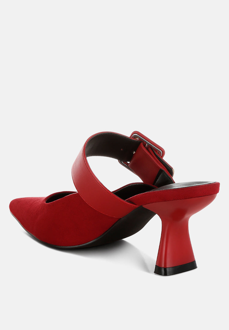 onagra microfiber pointy slip-on mules#color_red