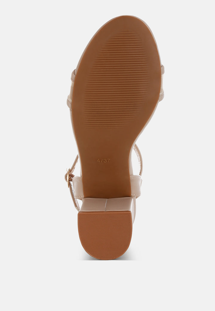 orpina mesh pin buckle block heels#color_beige
