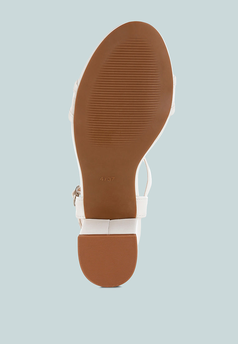 orpina mesh pin buckle block heels#color_white
