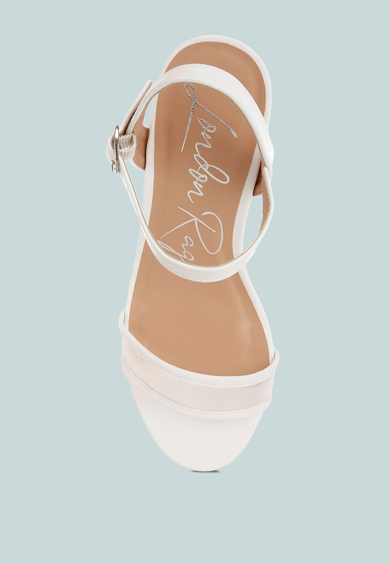 orpina mesh pin buckle block heels#color_white