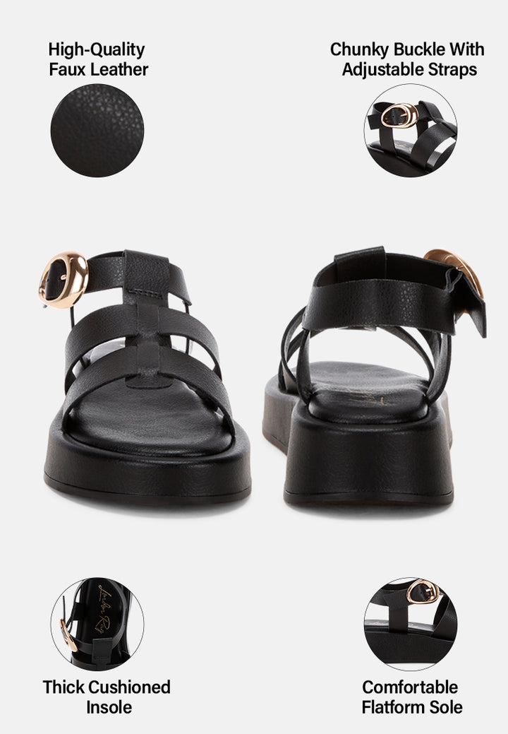 osiha gladiator sandals#color_black-faux-leather