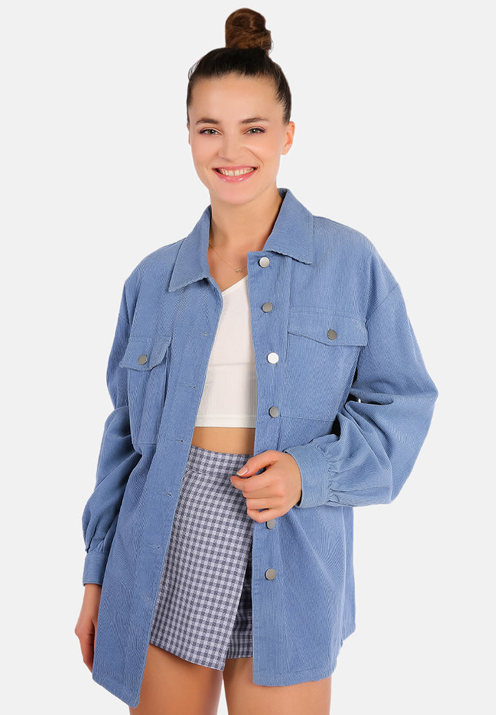oversized casual corduroy shirt#color_blue