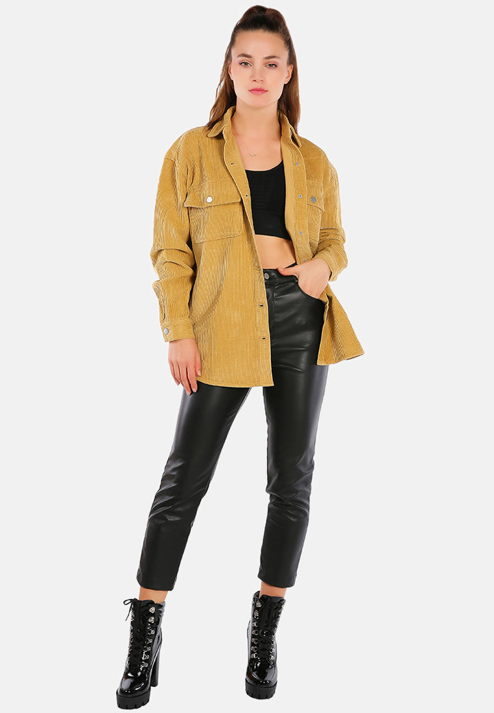 oversized casual corduroy shirt#color_stone