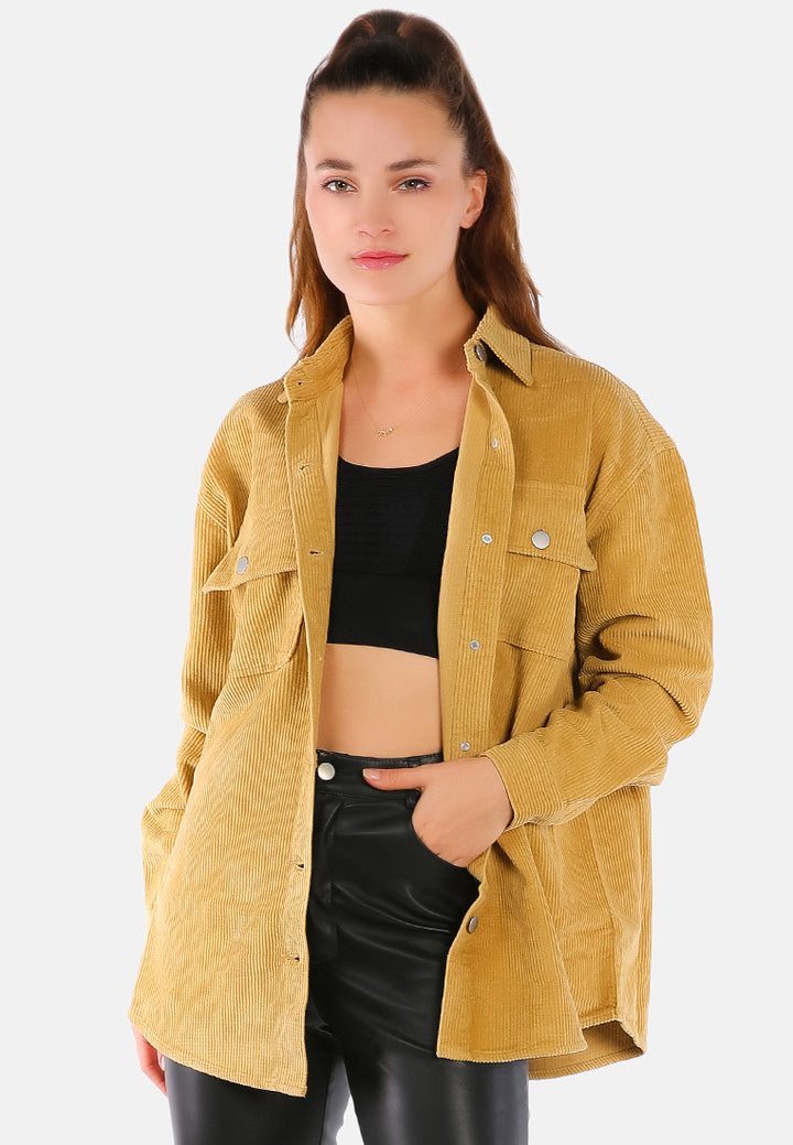 oversized casual corduroy shirt#color_stone