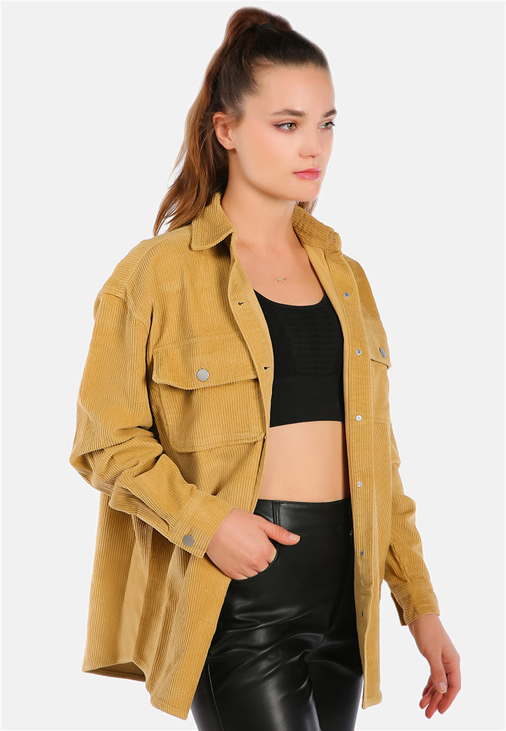 oversized casual corduroy shirt#color_stone
